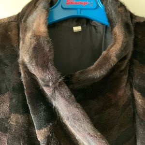 Full length mink vest - ladies large